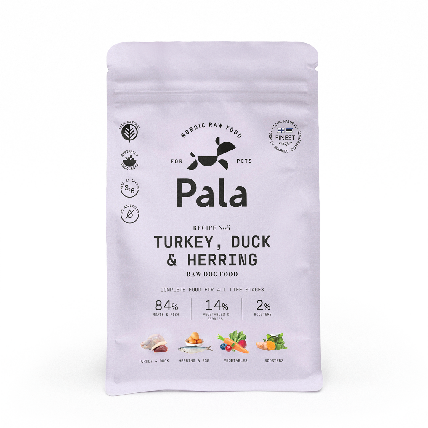 Pala Turkey, Duck & herring 1kg